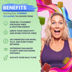 DELTA 8 Gummies for uplifting Blue Watermelon Sativa benefits