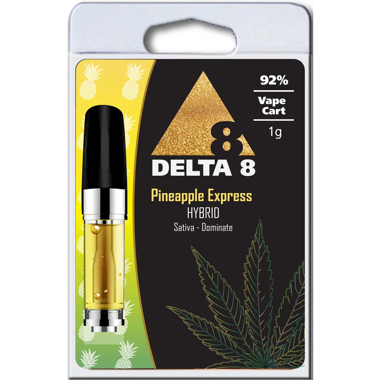 DELTA 8 CRT - Hybrid Pineapple Express 1ML 92% - 920MG - Sativa Dominant