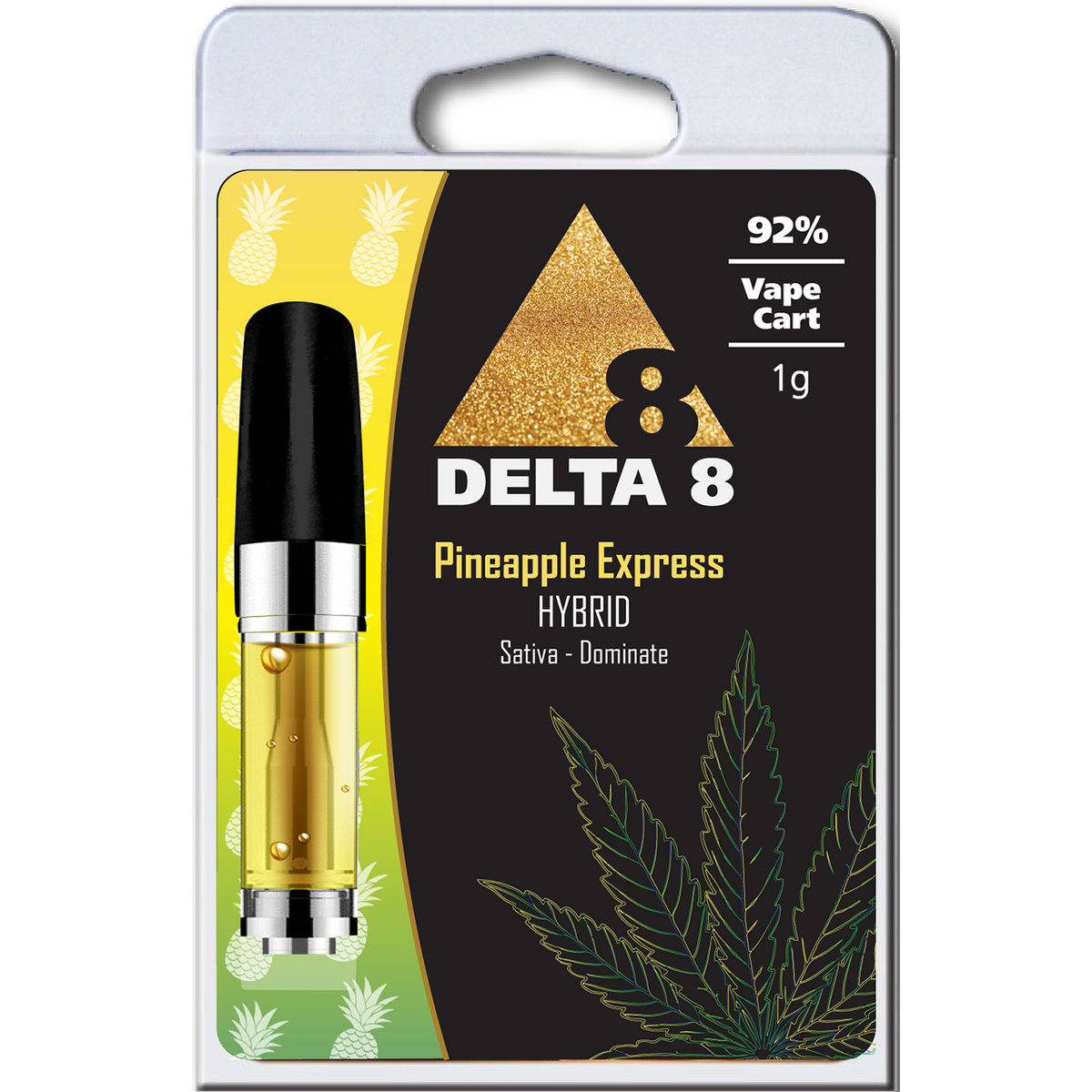 DELTA 8 CRT - Hybrid Pineapple Express 1ML 92% - 920MG - Sativa Dominant