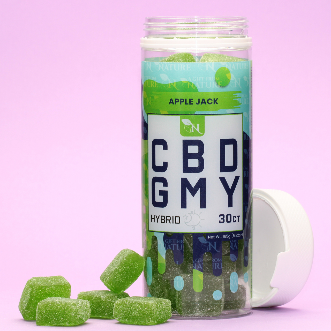CBD GUMMIES - FOR BALANCE - 30CT Apple Jack 1500mg  – HYBRID