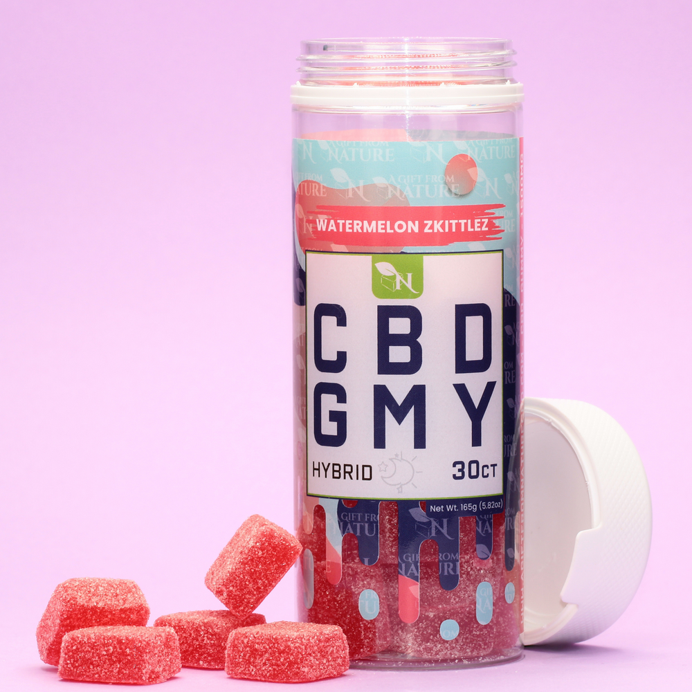 CBD GUMMIES - FOR BALANCE - 30CT Watermelon Zkittlez 1500mg HYBRID