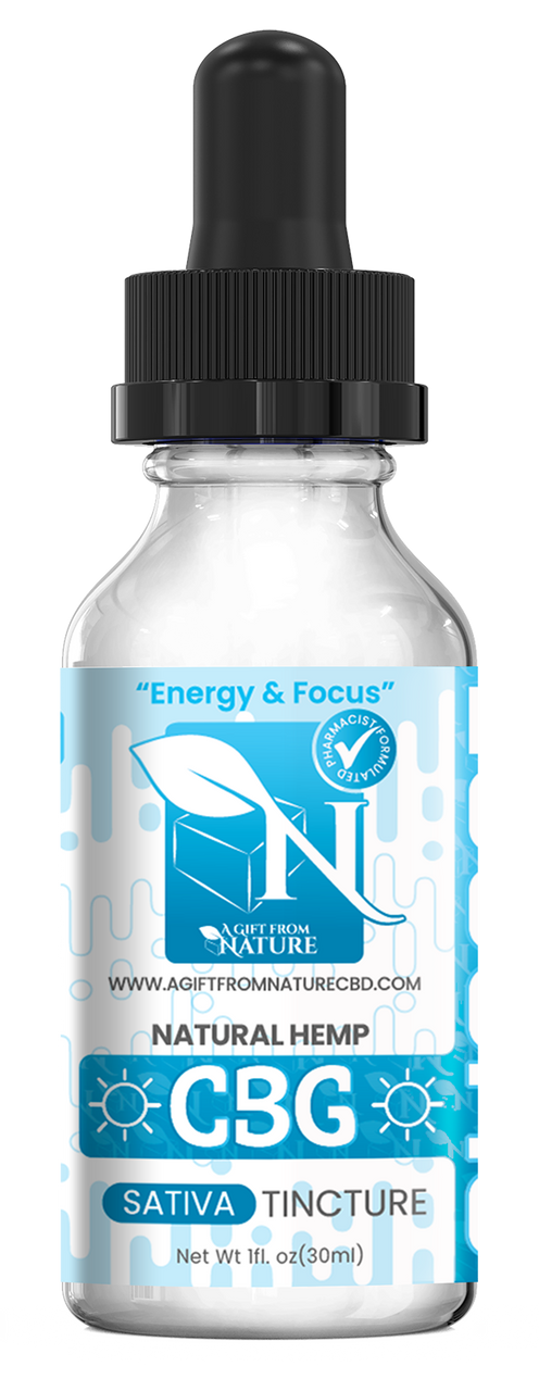 CBG TINCTURE FOR ENERGY AND FOCUS - 3000MG - SATIVA I A Gift From Nature