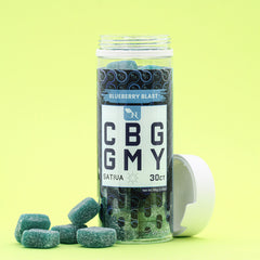 CBG GUMMIES - FOR ENERGY Blueberry Blast  SATIVA real product photo