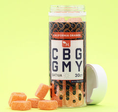 CBG GUMMIES - FOR ENERGY California Orange  SATIVA real product photo