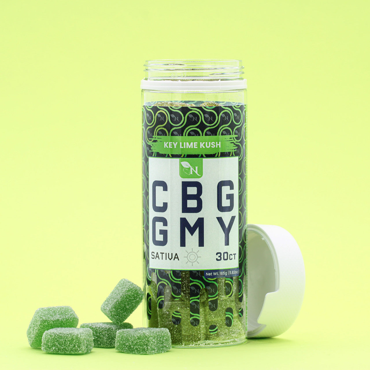 CBG GUMMIES - FOR ENERGY Key Lime Kush sativa real product