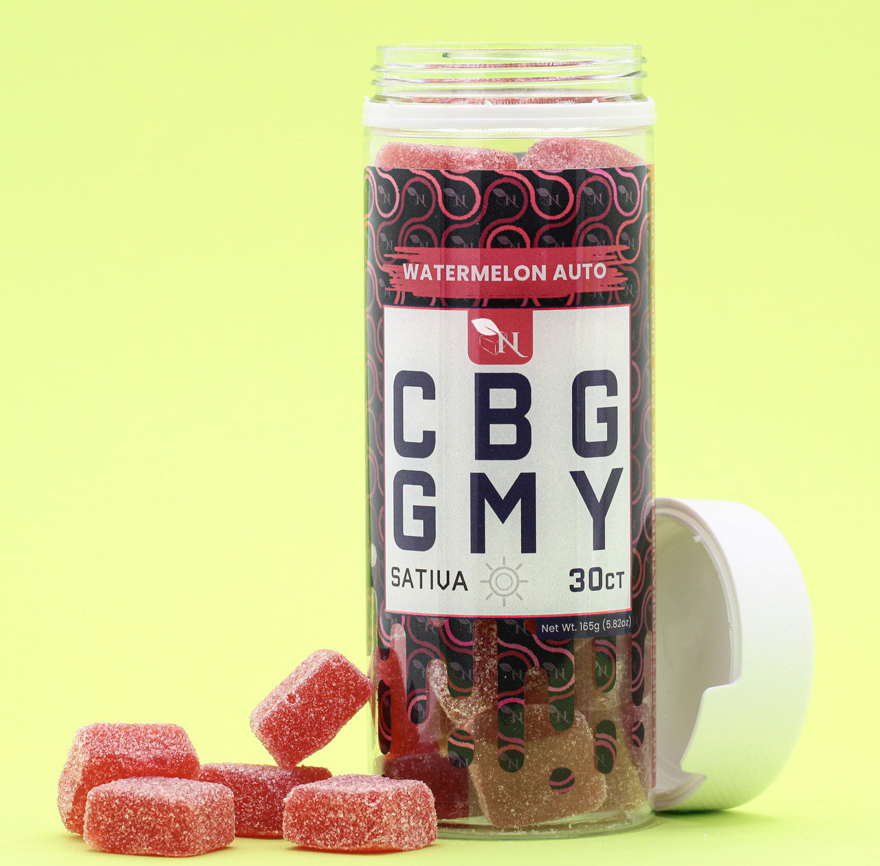 CBG GUMMIES - FOR ENERGY  Watermelon Auto SATIVA real product picture