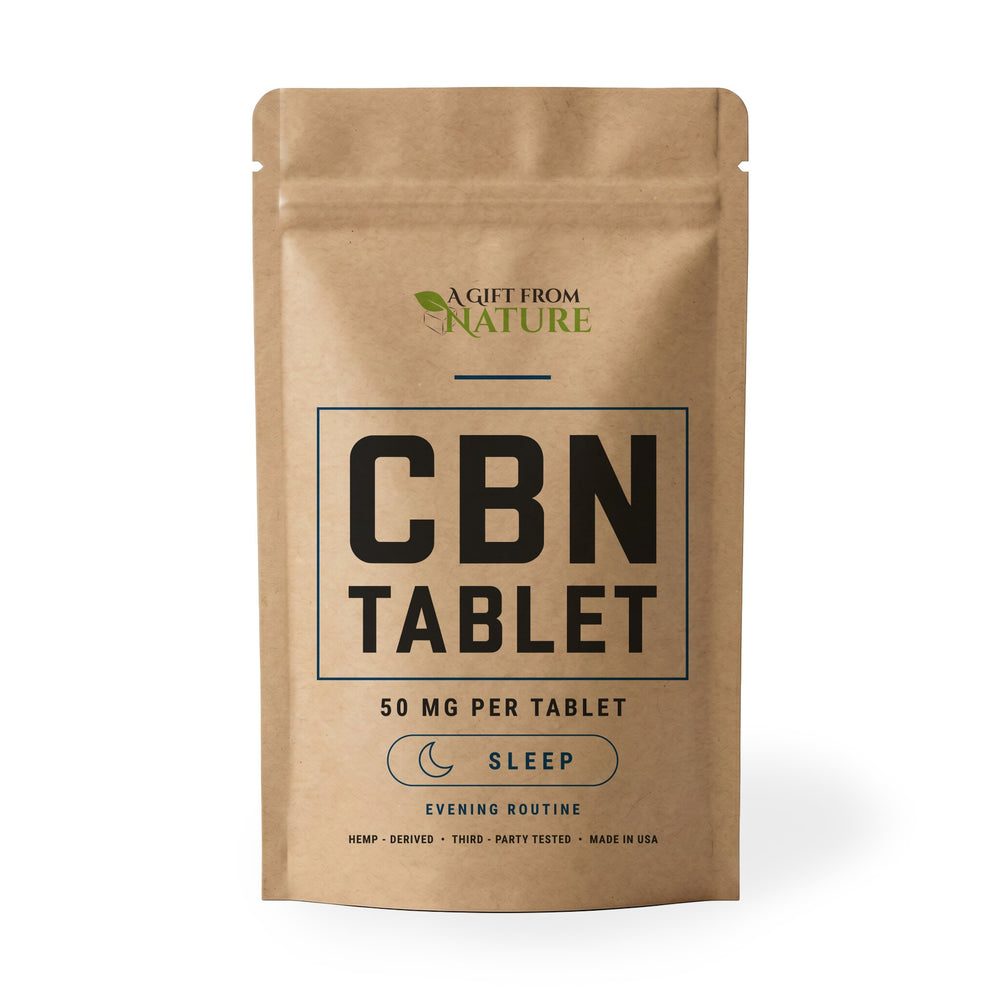 CBN Nano Tablets 50mg THC-free sleep formula by A Gift From Nature