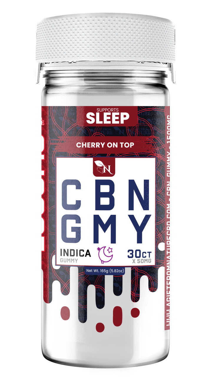 CBN GUMMIES - FOR SLEEP - 30CT Cherry On Top 1500mg – INDICA