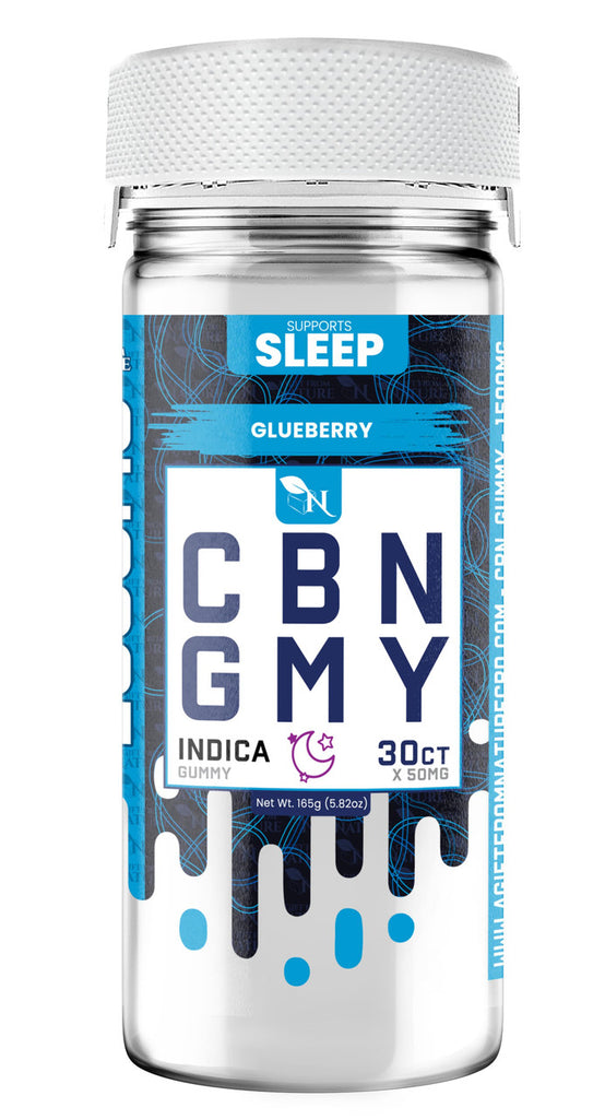 Glueberry CBN Gummies | 1500mg Indica for Relaxed Sleep