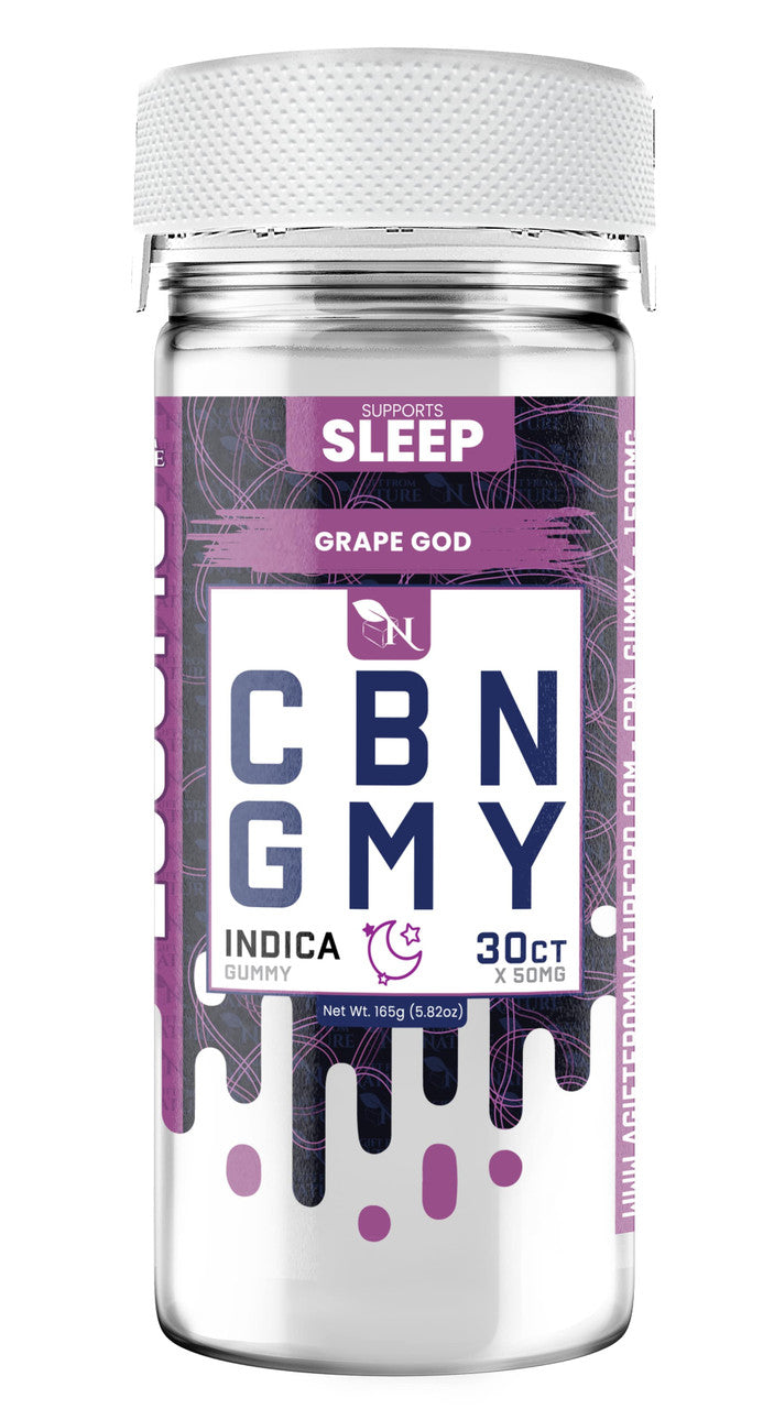 CBN GUMMIES - FOR SLEEP - 30CT Grape God 1500mg  – INDICA
