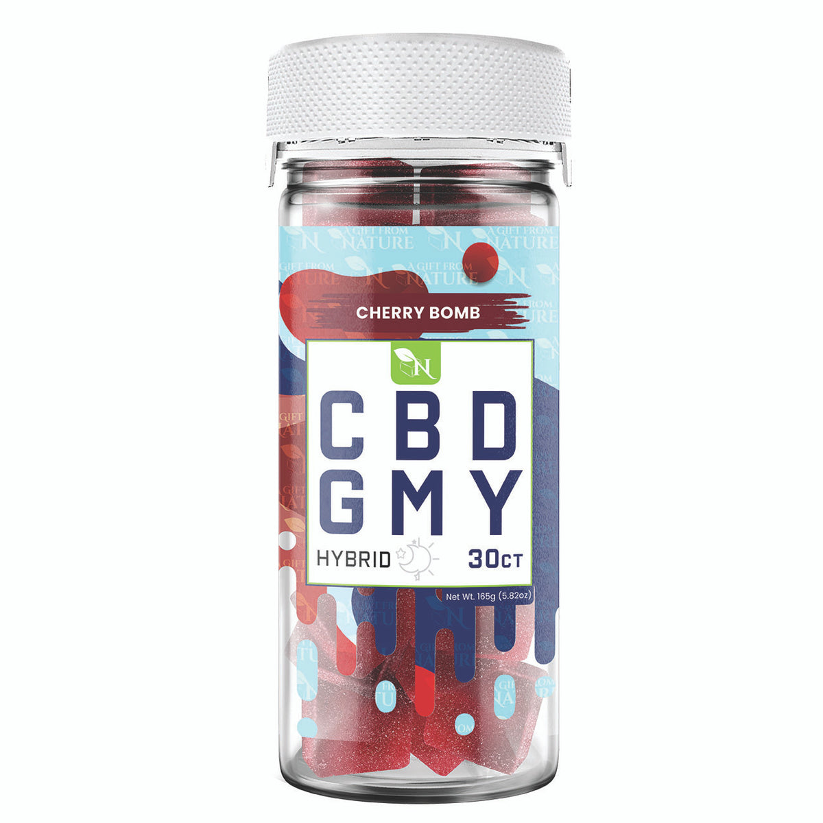 CBD GUMMIES - FOR BALANCE - 30CT Cherry Bomb 1500mg  – HYBRID