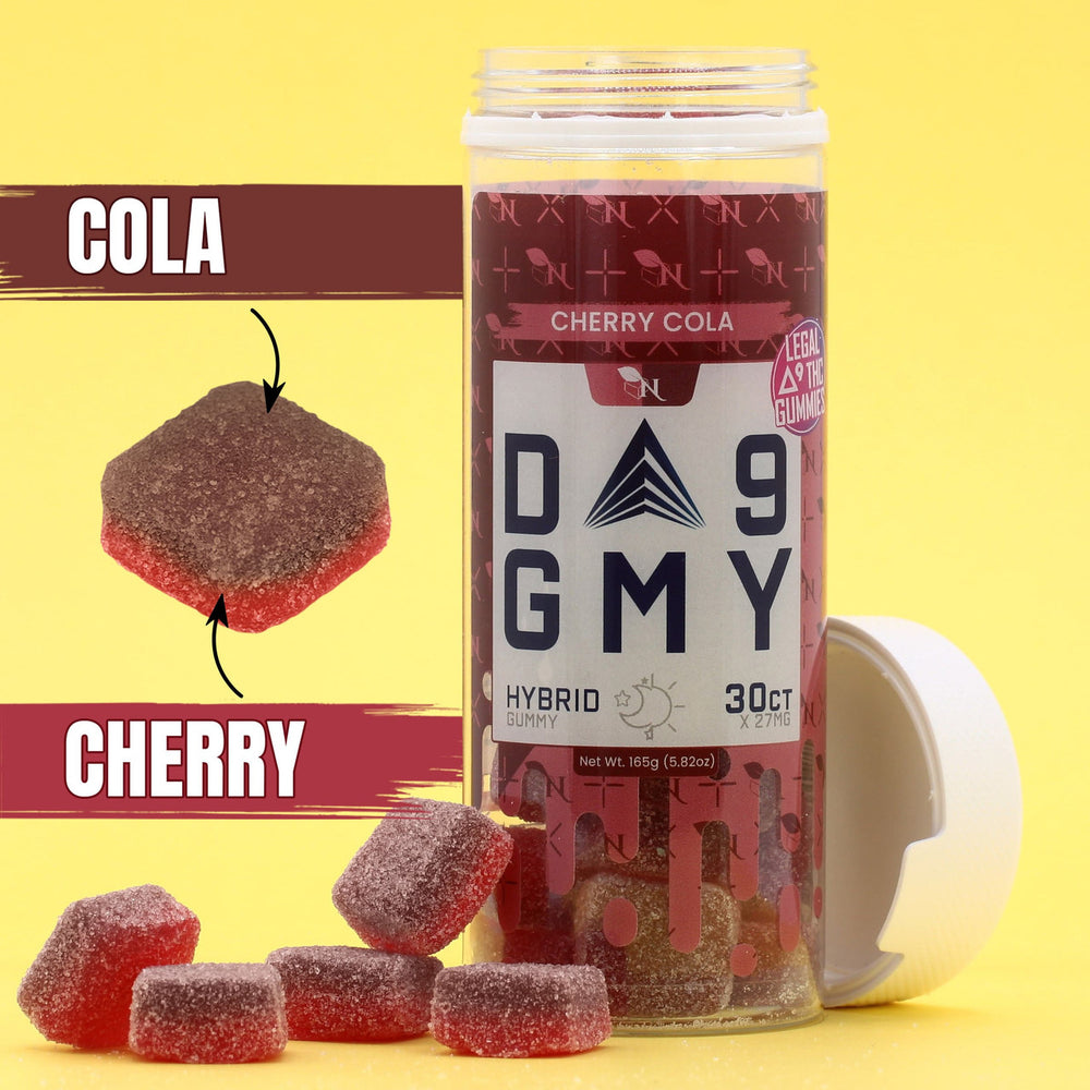 DELTA 9 GUMMIES HYBRID - 30CT Cherry Cola 810mg (15mg ea.) Real Product Picture