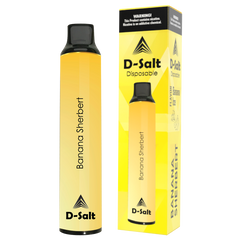 D-SALT DISPOSABLE - Banana Sherbert 1500 PUFFS - HYBRID
