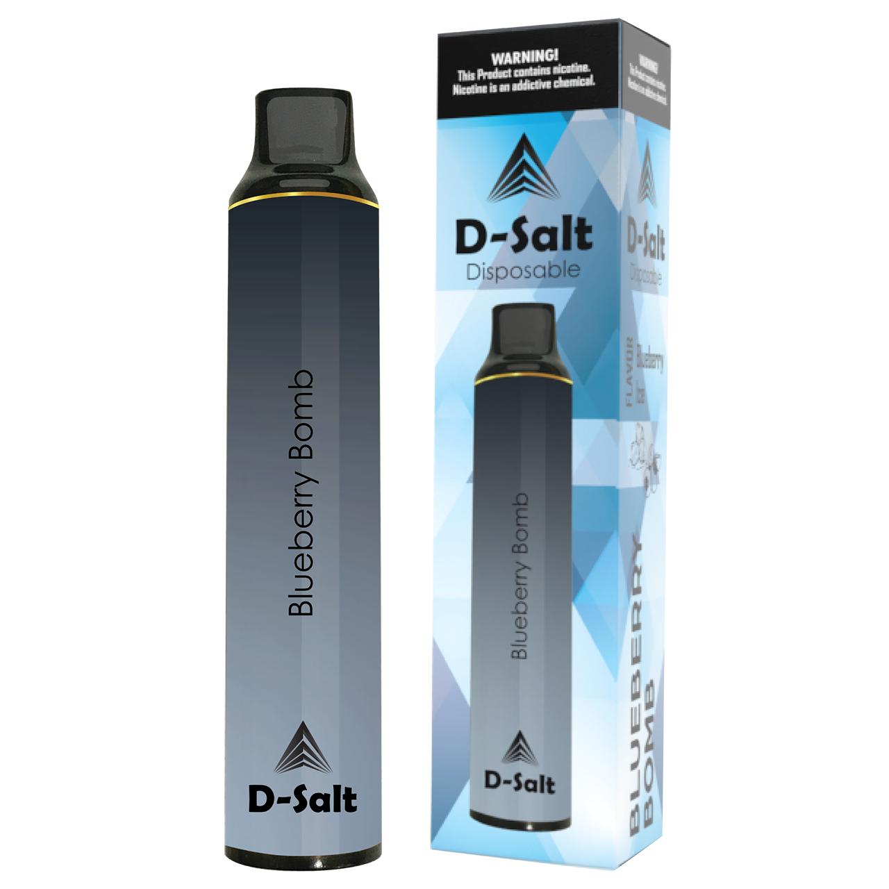 D-SALT DISPOSABLE - Blueberry Bomb 1500 PUFFS - HYBRID