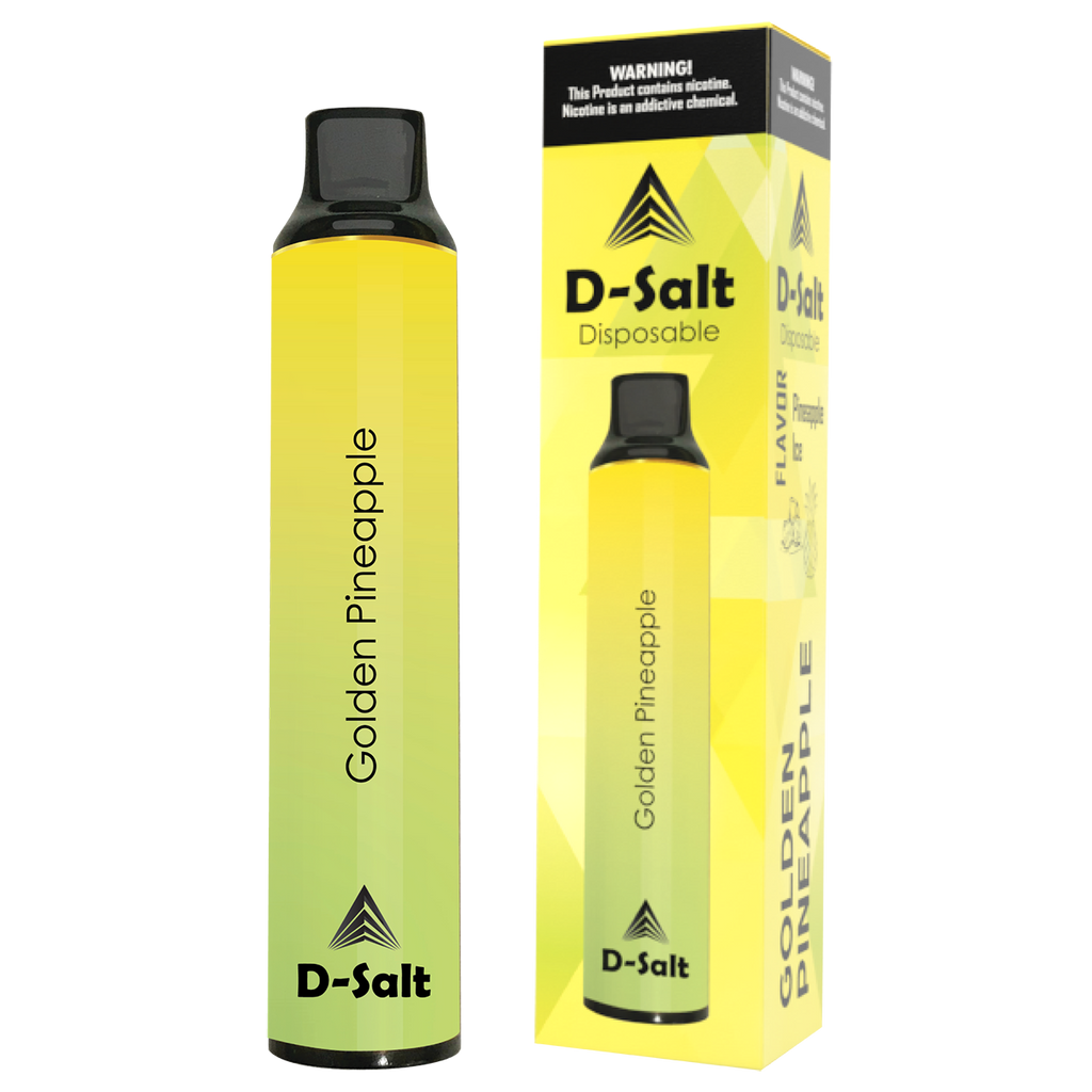 Golden Pineapple CBD Disposable by D-Salt | Exotic Vape Joy  A Gift From  Nature CBD