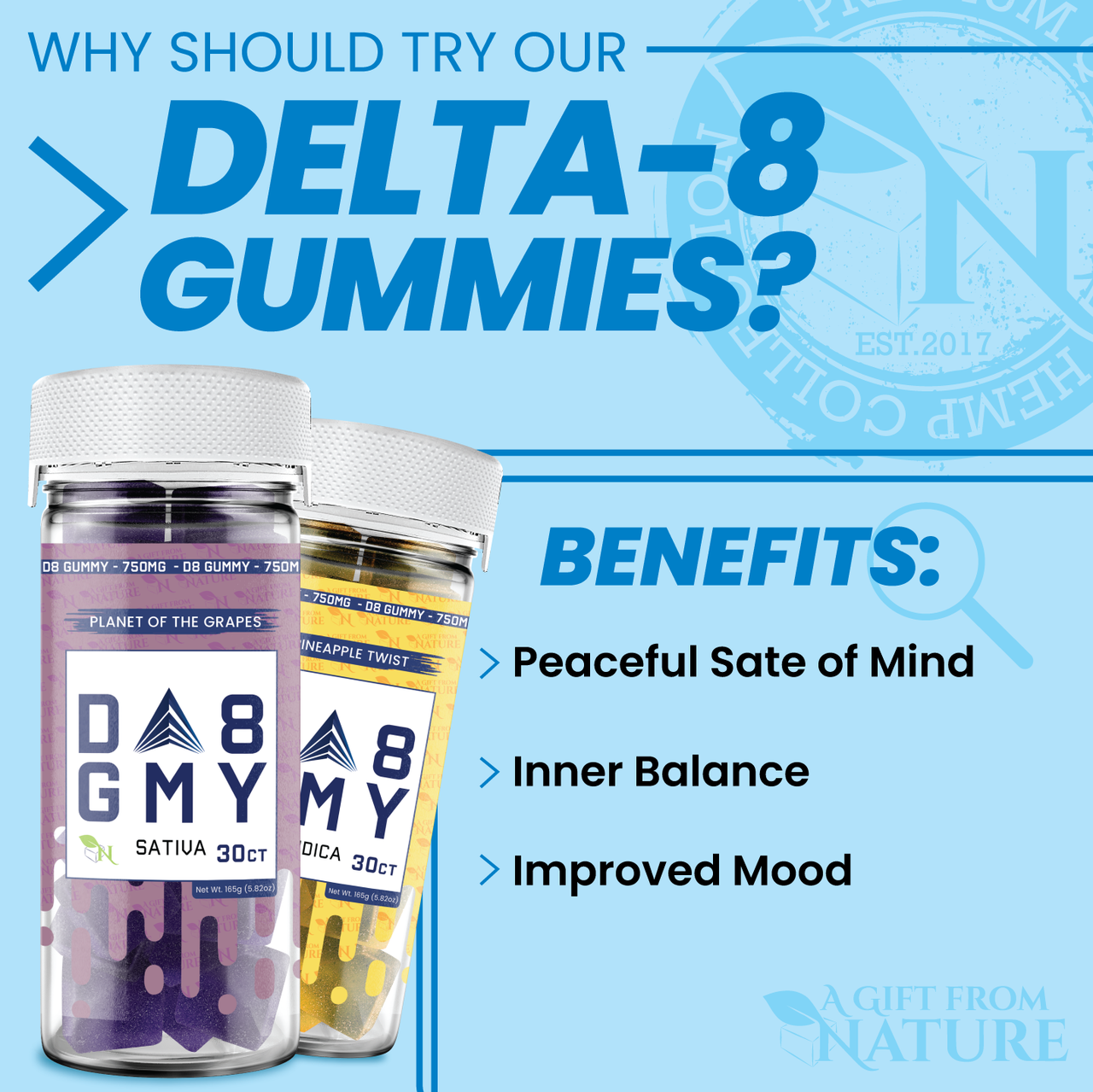 Benefits of A Gift From Nature Delta 8 Gummies