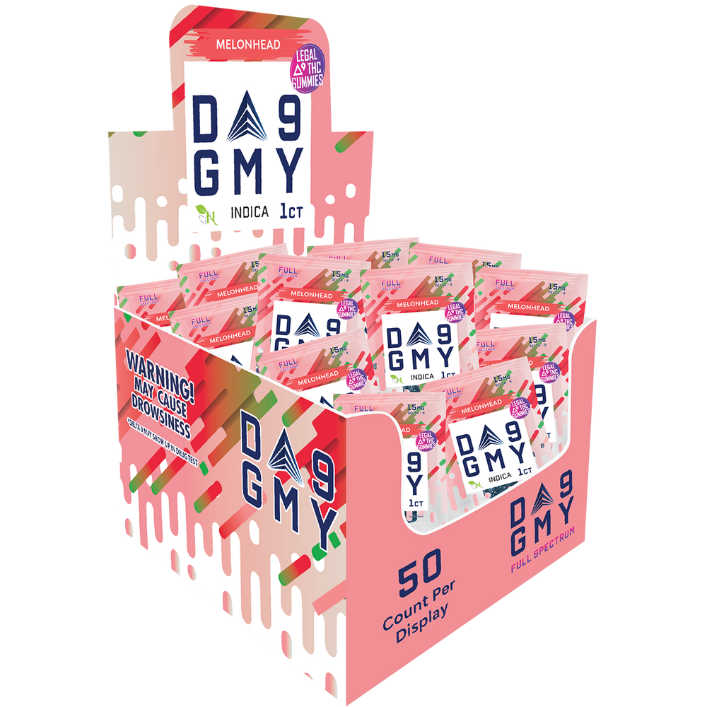 DELTA 9 GUMMIES 50 Count Melonhead  INDICA Single Package Photo
