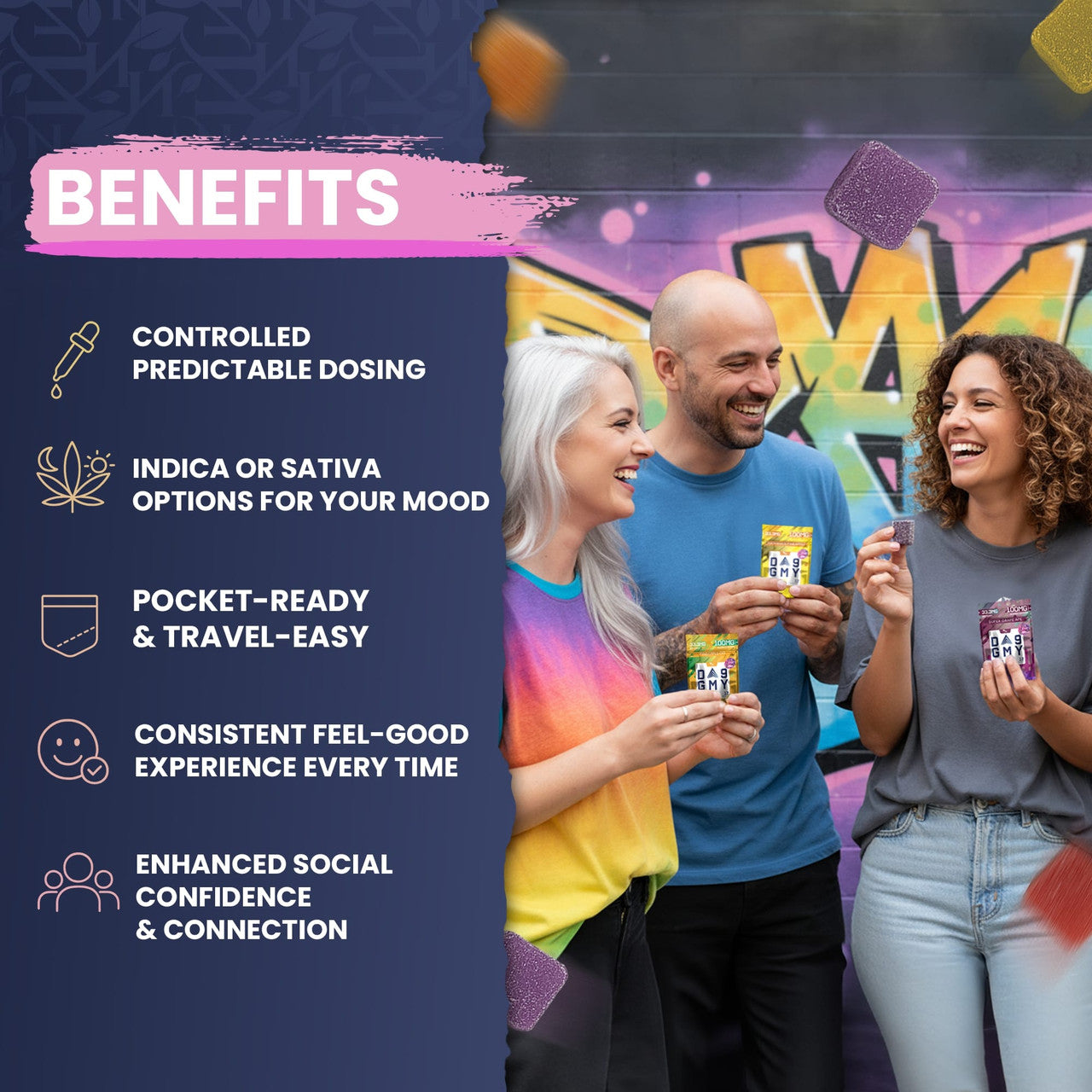 Delta 9 Gummy Bags 3CT Benefits