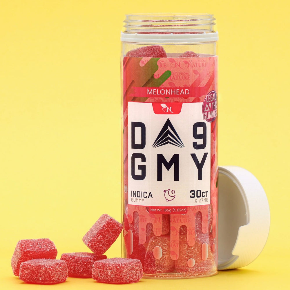 DELTA 9 GUMMIES 30 Count Melonhead INDICA Real Product Picture