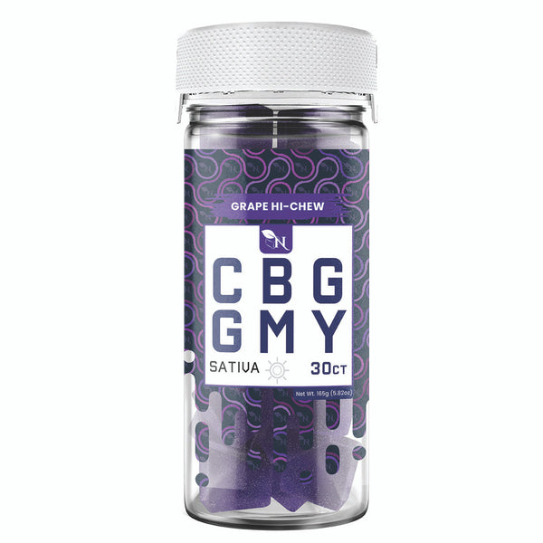 Grape Hi-Chew CBG Gummies | 1500mg Sativa Blend 50mg – A Gift From