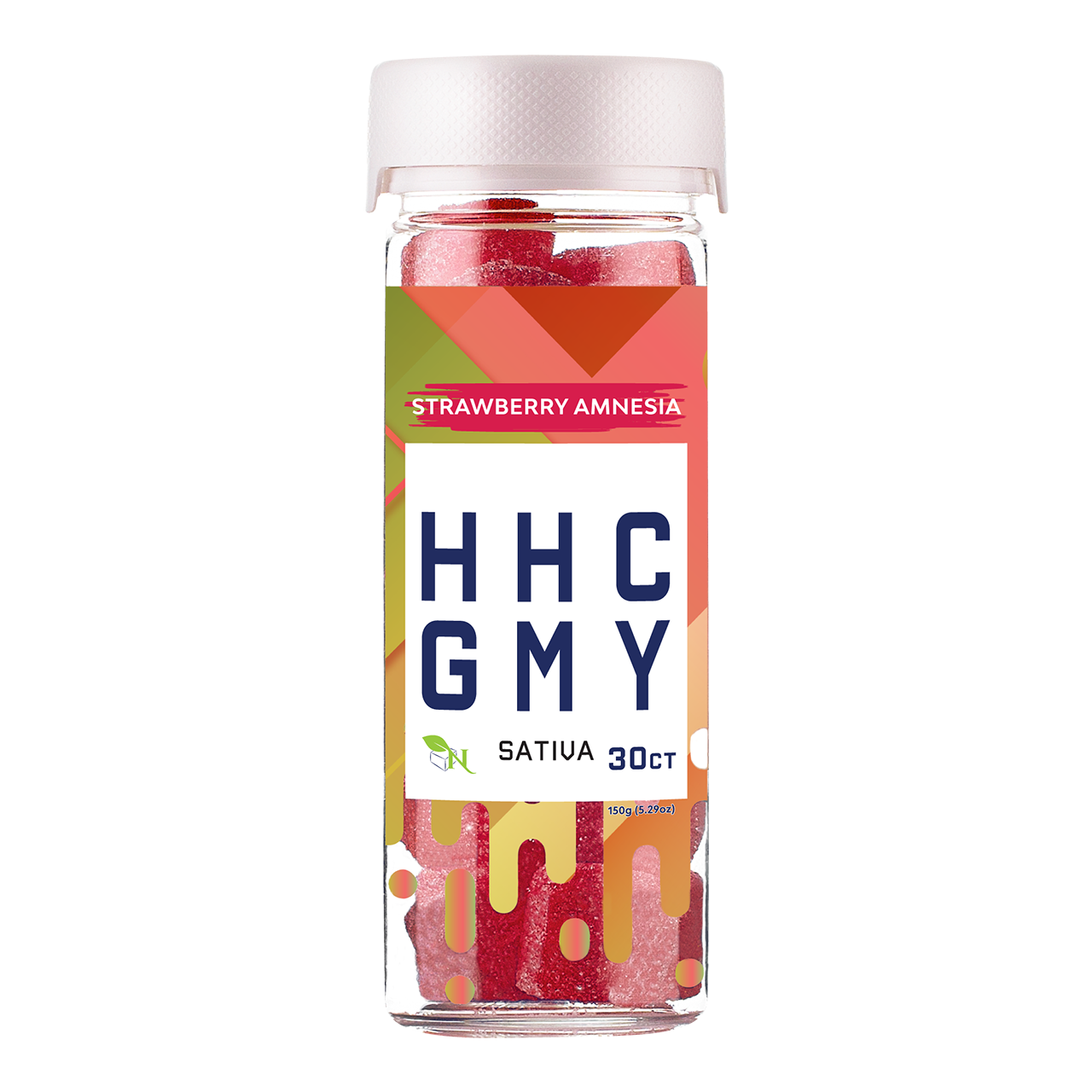 HHC GUMMIES - 30CT Strawberry Amnesia 750mg (25mg ea.) – SATIVA
