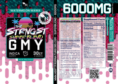 THE STRONGEST GUMMIES Single Package - 50CT - WATERMELON WAWA - INDICA