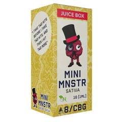 MINI MNSTR DISPOSABLE - JUICE BOX - SATIVA - DELTA 8 / CBG