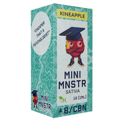 MINI MNSTR DISPOSABLE - KINEAPPLE - DELTA 8/CBN - SATIVA