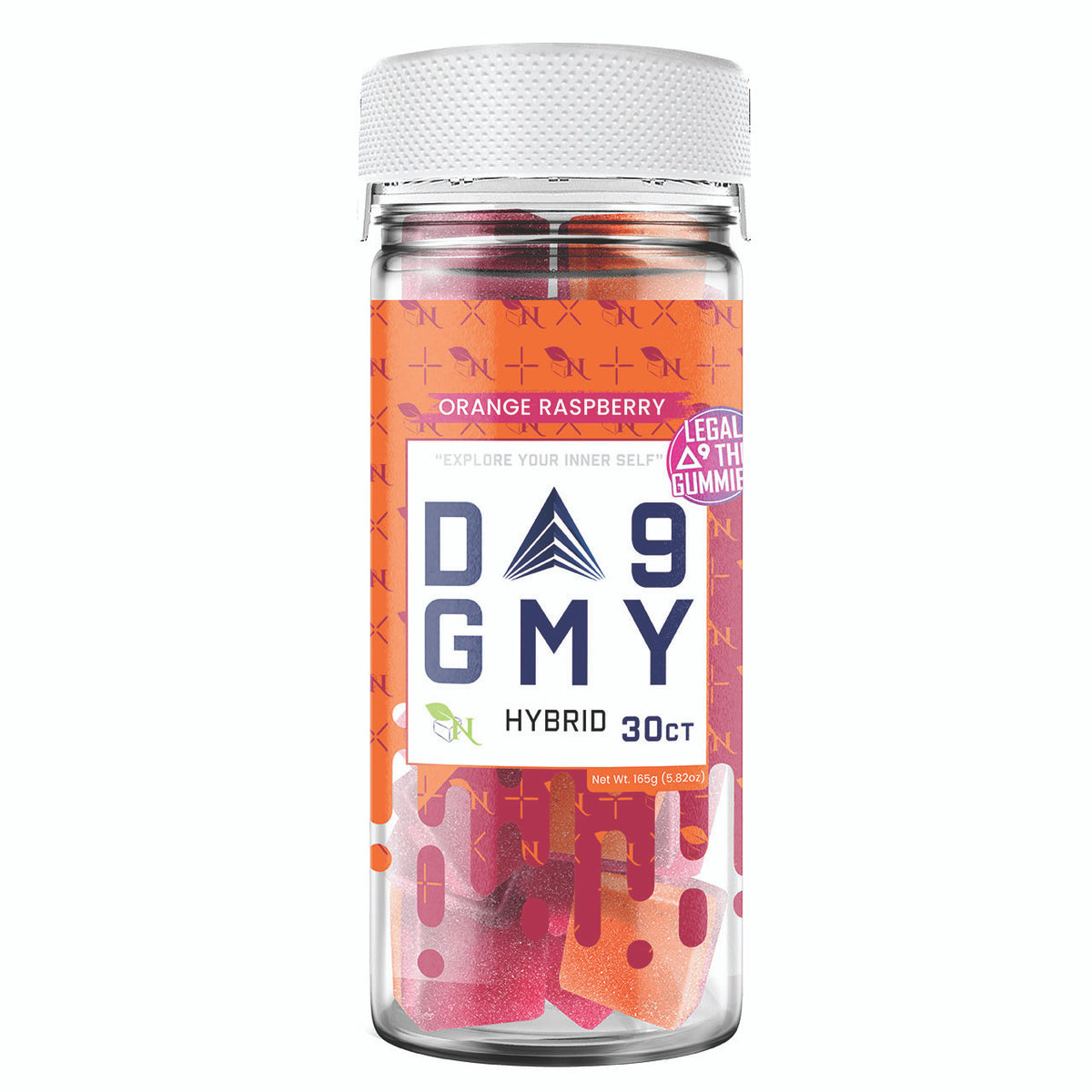 DELTA 9 GUMMIES HYBRID - 30CT Orange Raspberry 810mg (15mg ea.)