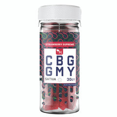 CBG GUMMIES - FOR ENERGY - 30CT Strawberry Supreme 1500mg – SATIVA
