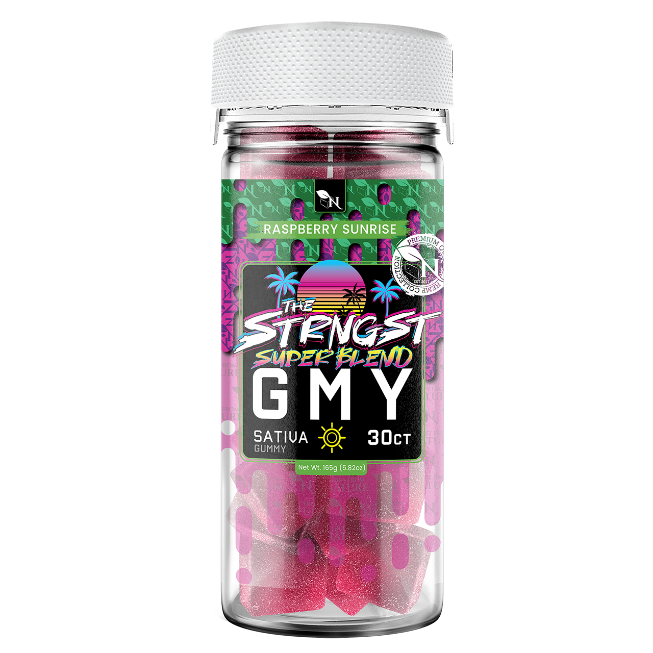 THE STRONGEST GMY - 30CT Raspberry Sunrise 6000mg (200mg ea.) - SATIVA
