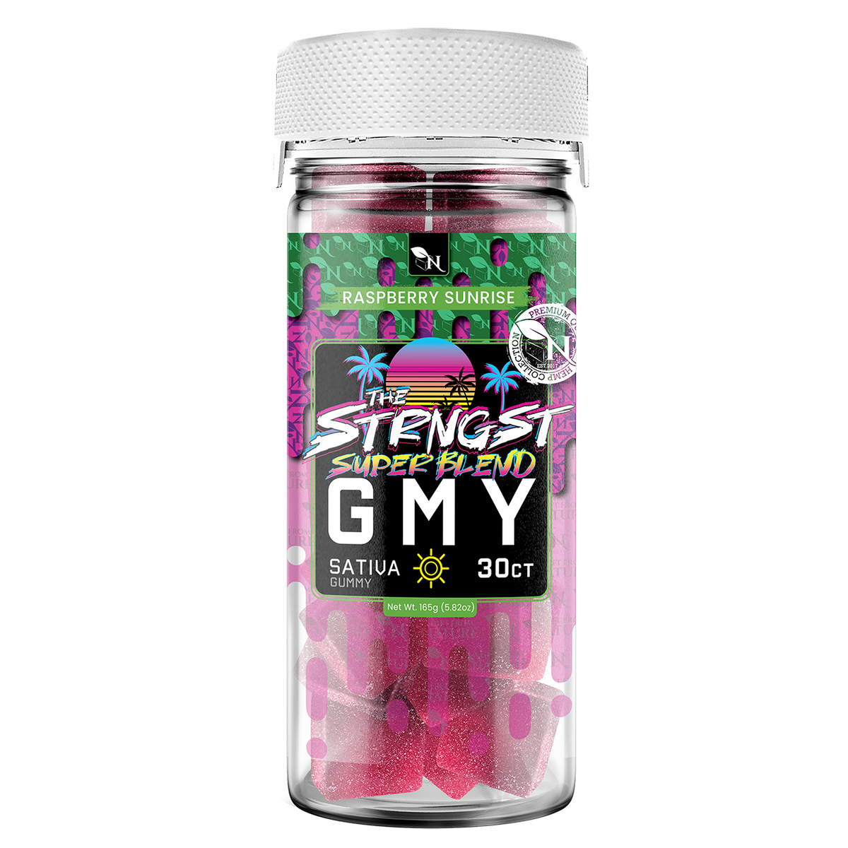 THE STRONGEST GMY - 30CT Raspberry Sunrise 6000mg (200mg ea.) - SATIVA