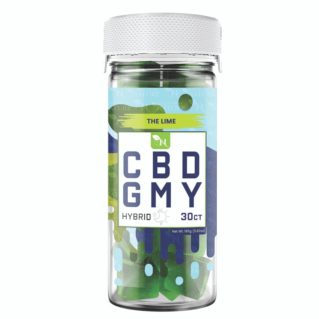 CBD GUMMIES - FOR BALANCE - 30CT The Lime 1500mg  HYBRID