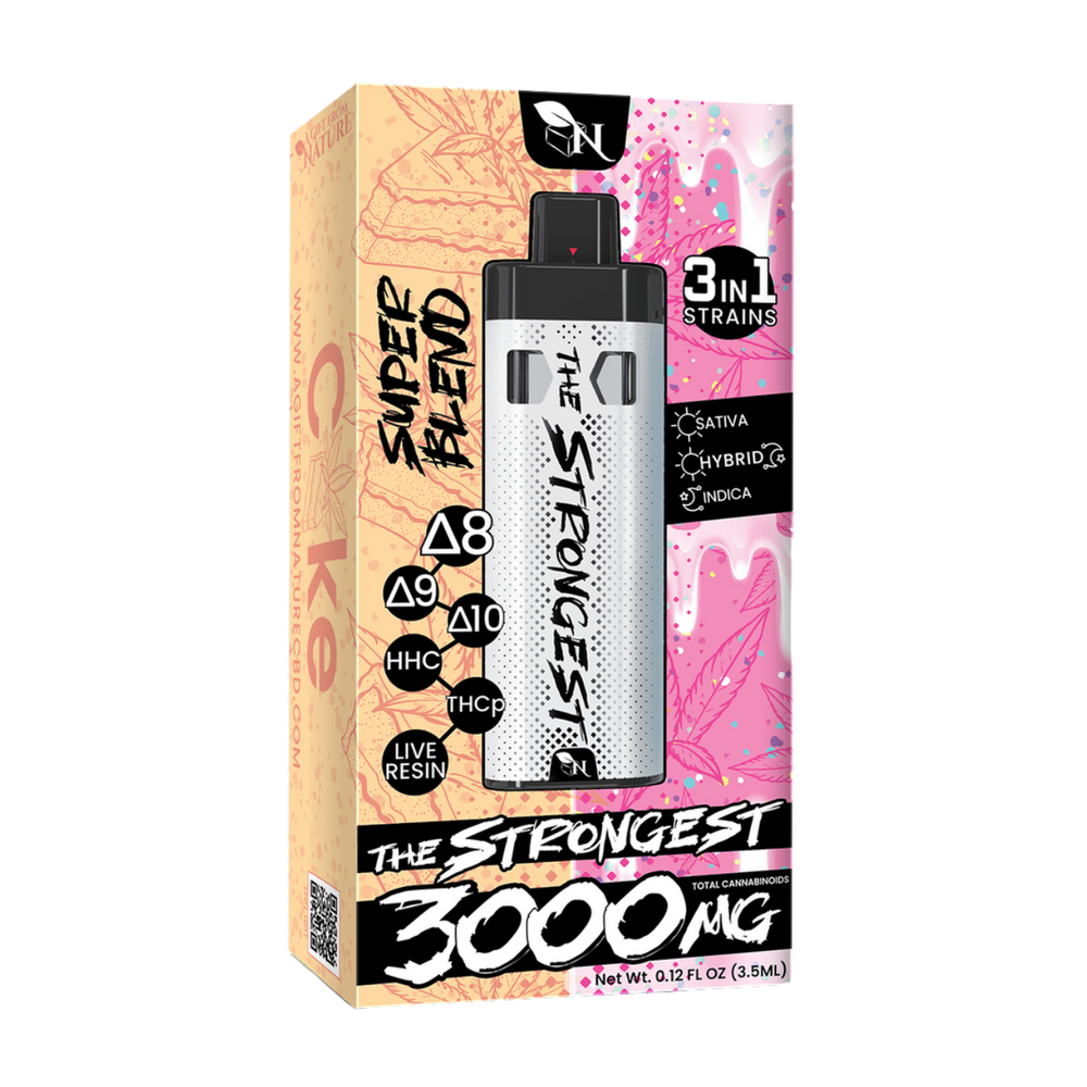 THE STRONGEST - CAKE/B-DAY SMASH - 3IN1 - 3000MG 3d mockup picture