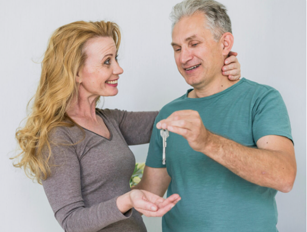 A couple that is happy because of CBD usage A couple that is happy because of CBD usage